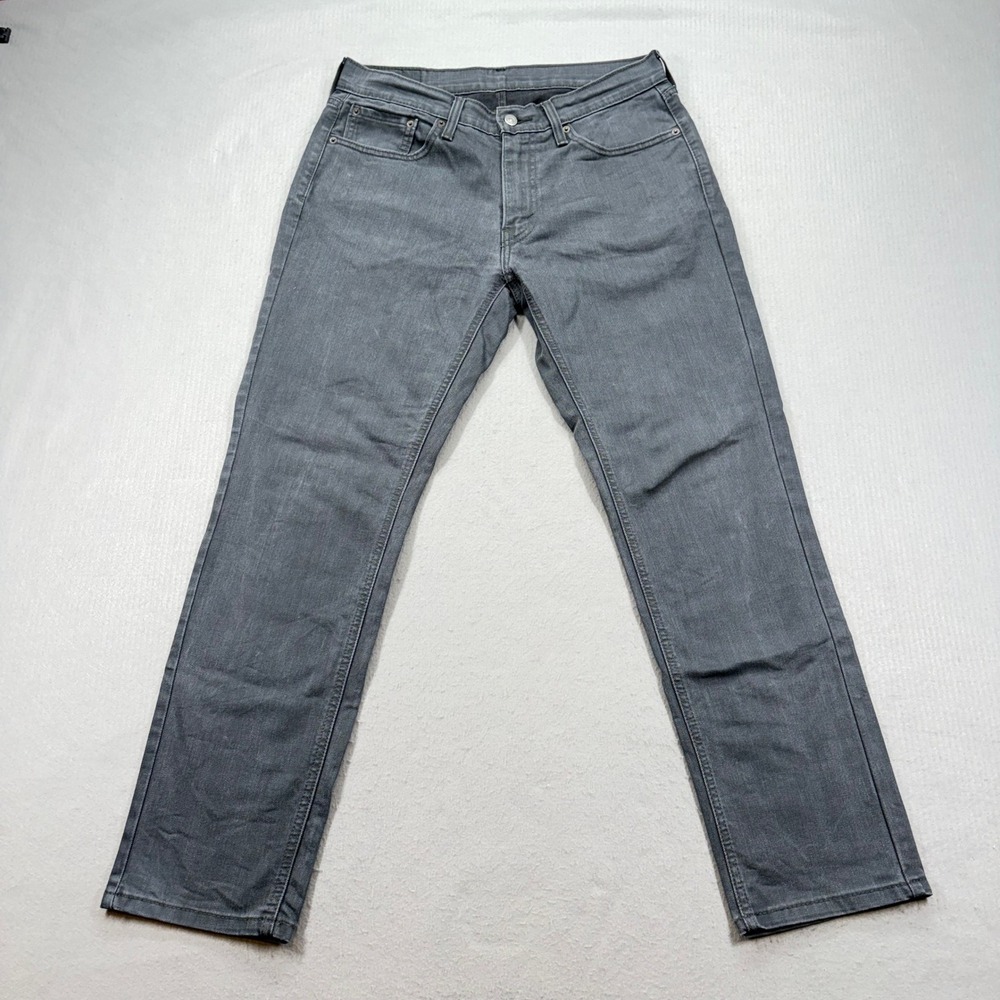 Levi's 541 Athletic Taper Jeans Mens 33x32 Gray Stretch Denim